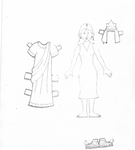 esther paper doll